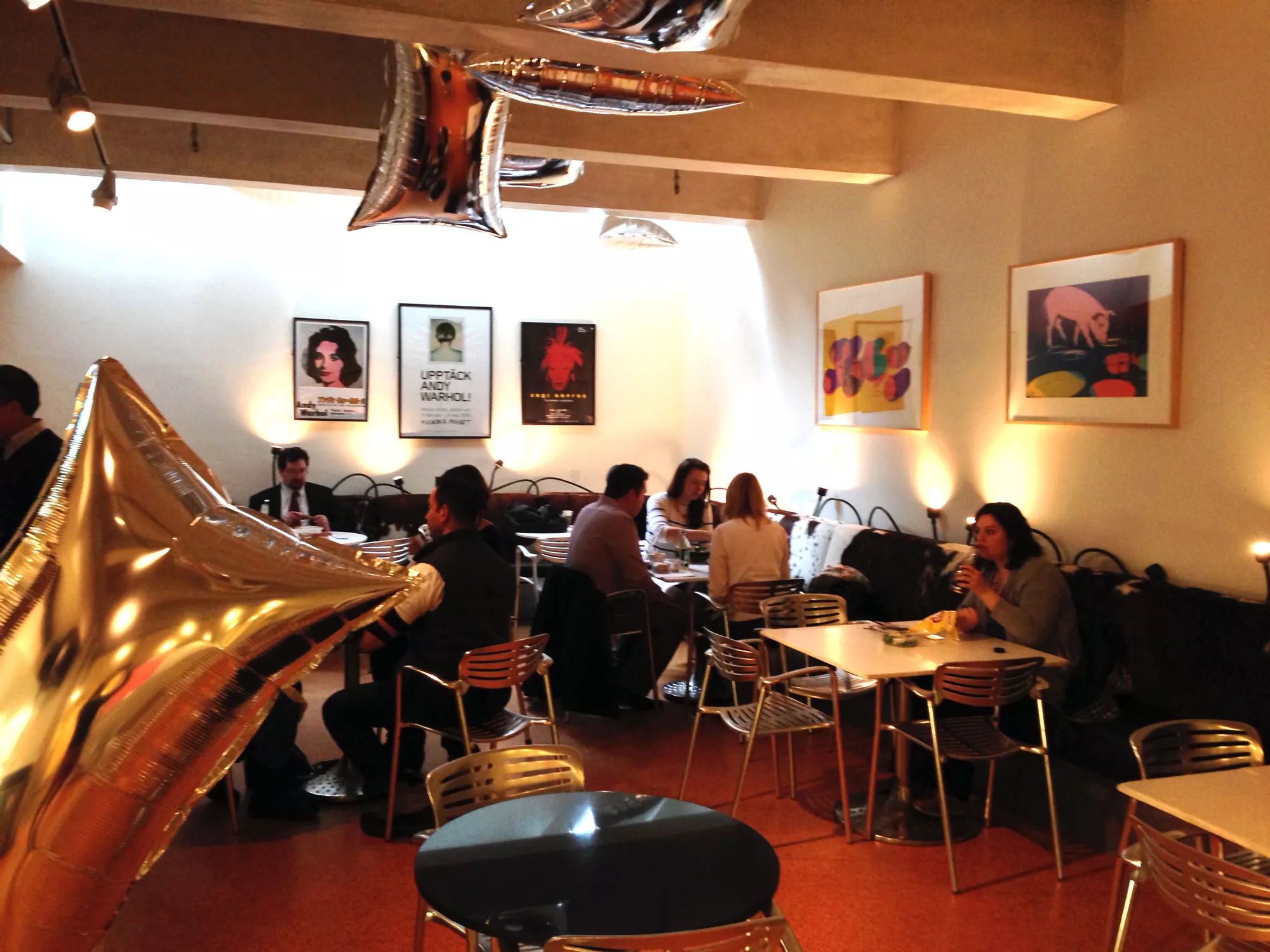 Silver Clouds Spotted In The Warhol Café Andy Museum