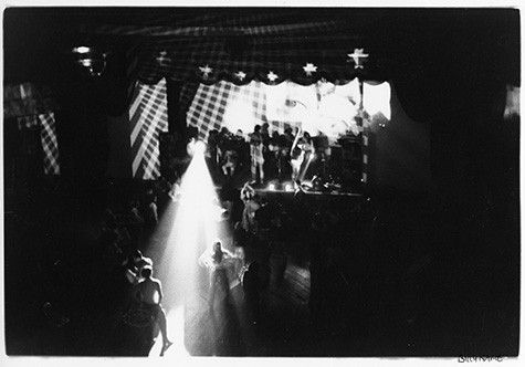 The Velvet Underground and Nico at The Dom, 1966 gelatin silver print 11 x 14 in. (27.9 x 35.6 cm.) The Andy Warhol Museum, Pittsburgh; Museum Purchase © Billy Name Linich, http://billyname.net