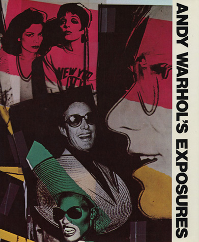 The cover of the book Andy Warhol's Exposures by Bob Colacello, first published in 1979.