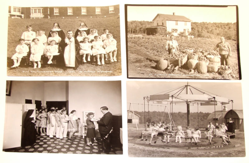 Grid of four photos showcasing life at St. Nicholas Orphanage. From the collection of the Greek Catholic Union