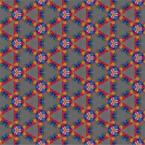 A patterned image with colorful circles