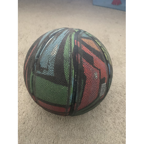 Image of a colorful basketball