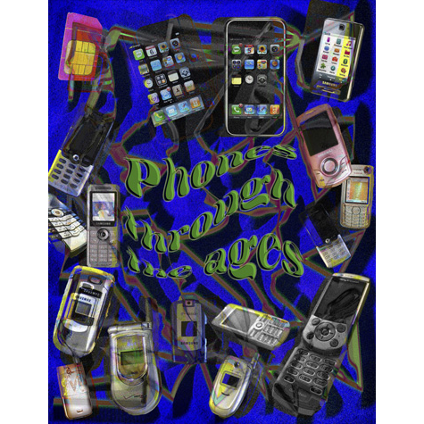 Digital design of various phones