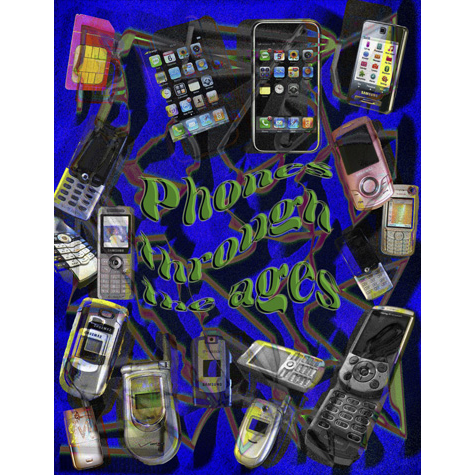 Digital design of various phones