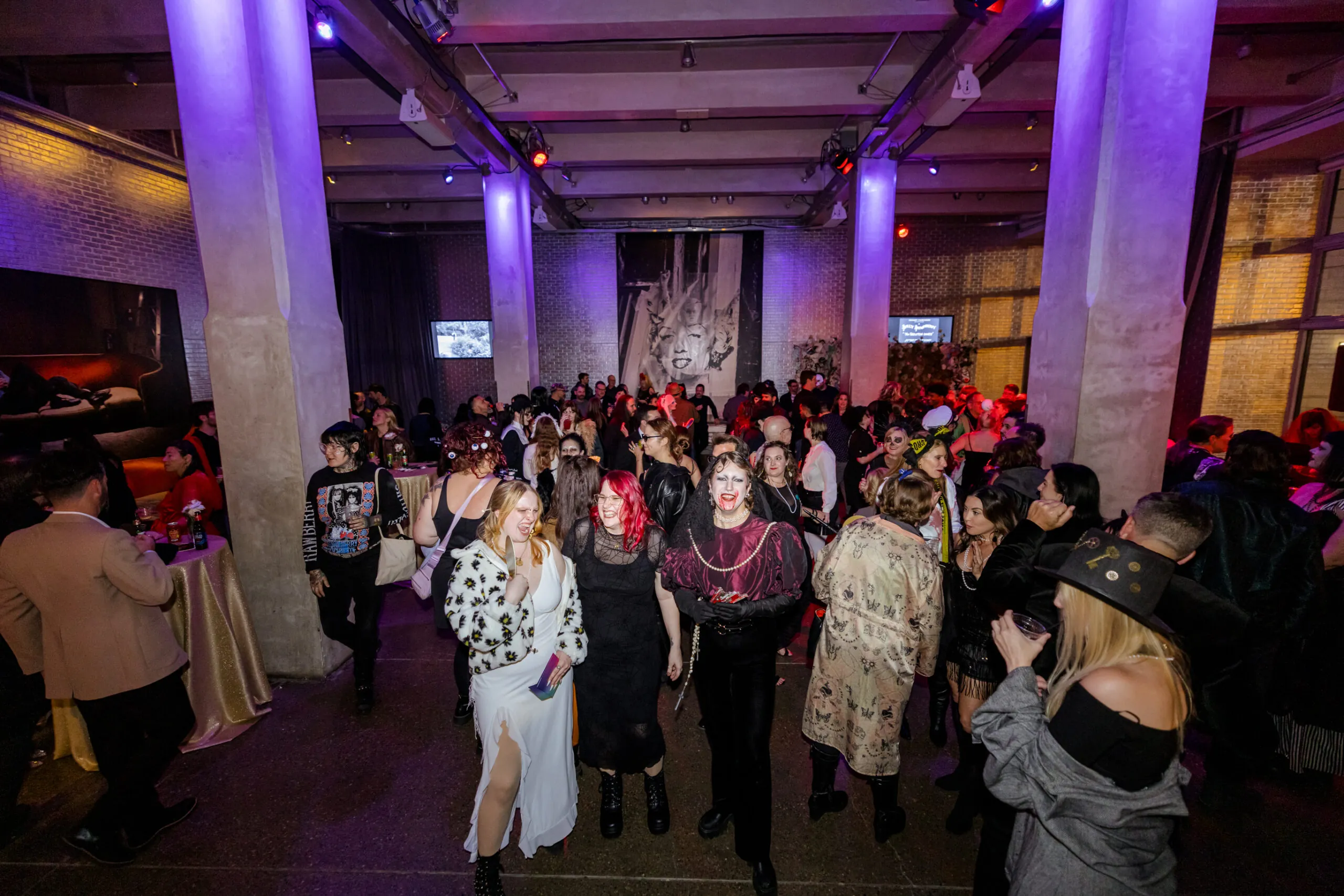 Lobby of the Warhol in a Halloween party
